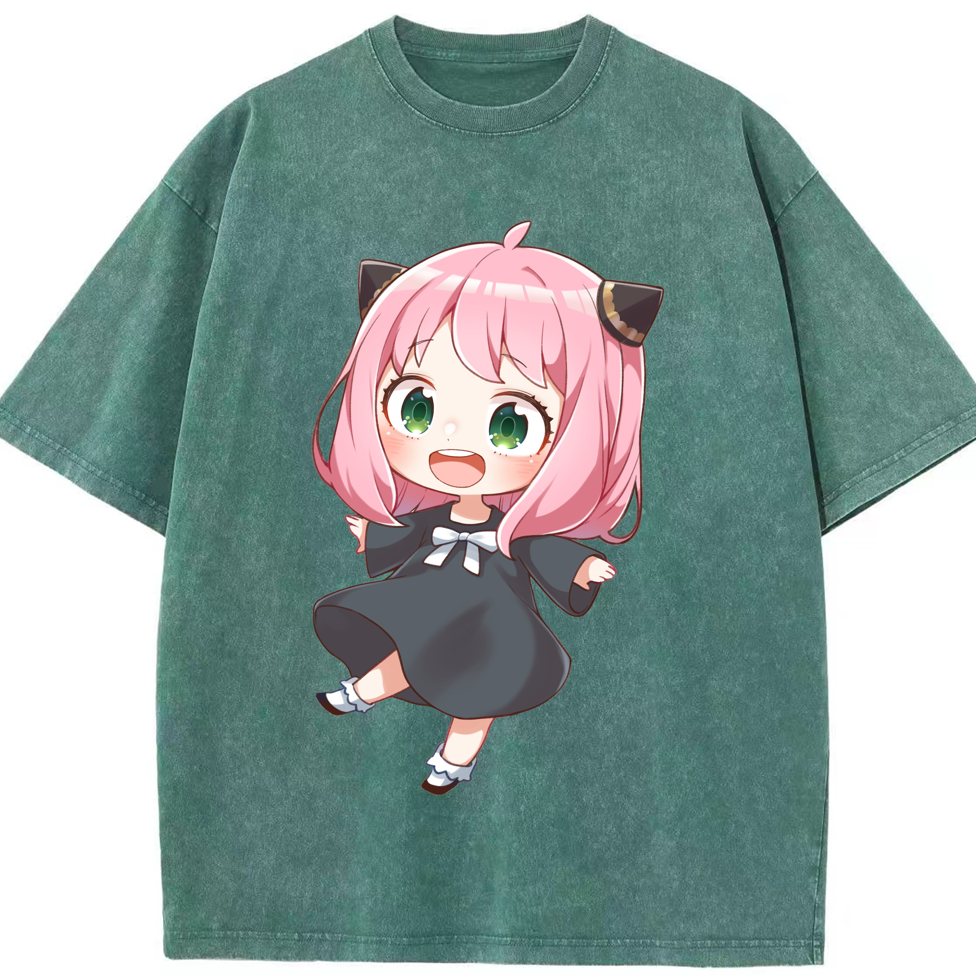 （画像用） SPY×FAMILY间谍家家酒 綿100% ヴィンテージ風 半袖Tシャツ（フロントプリント）
